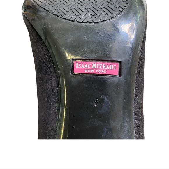 isaac mizrahi houndstooth heel with bow shoes 8 - Picture 7 of 7